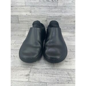 MISE Black Leather Slip On Casual Shoes EU 45 Mens Womens Comfort Footwear